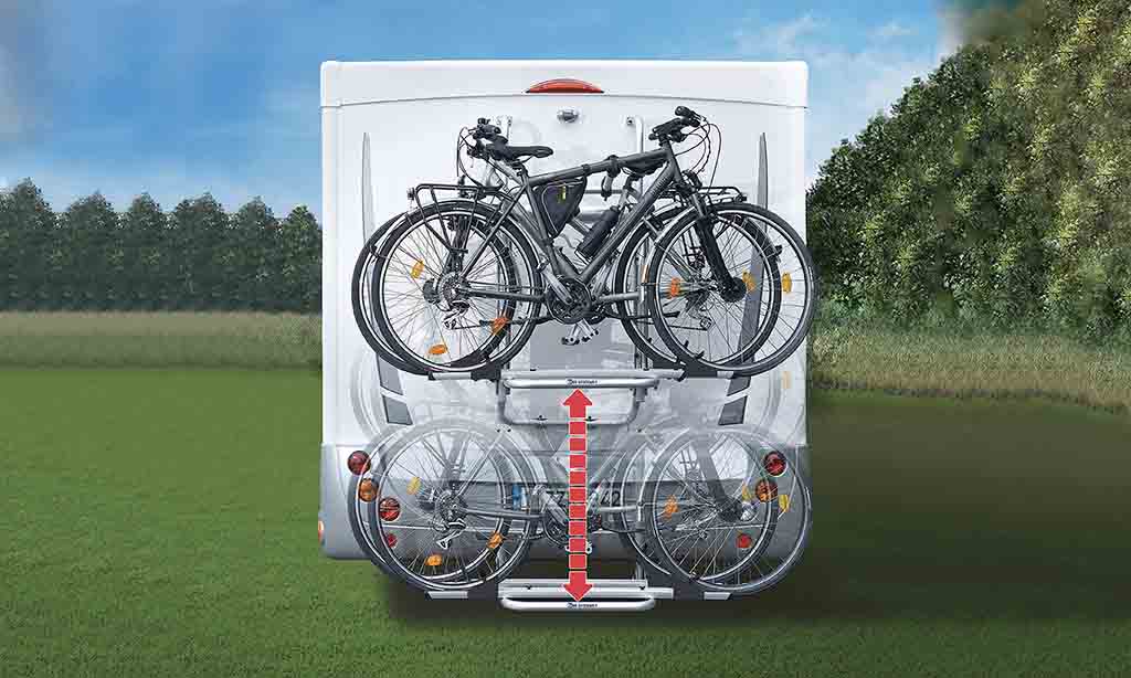 Porte vélo à lévage électrique Bike Lift - Porte-vélos Camping-car : les  meilleures solutions pour le portage de vos vélos - Linertek