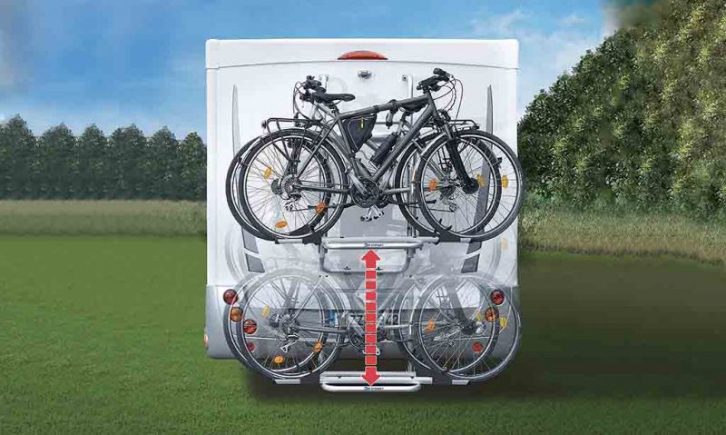 Porte vélos pour soute camping car +3 iem rail - Équipement caravaning